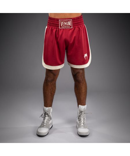 Venum Classic Boksshort – Robijnrood/Ivoor