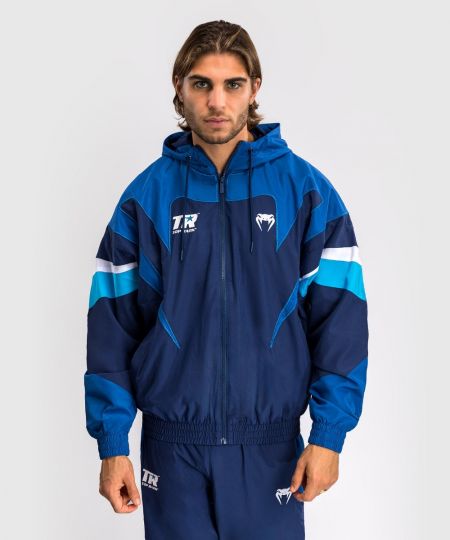 Venum x Top Rank Original Heren Fleece Jacket met Kap - Marineblauw