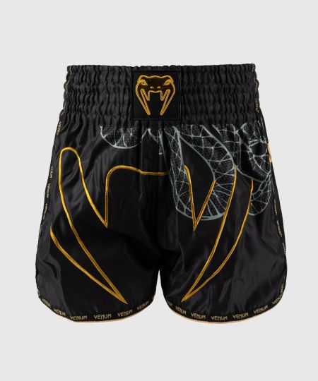 Venum Serpenti Muay Thai Shorts - Zwart/Zilver/Goud