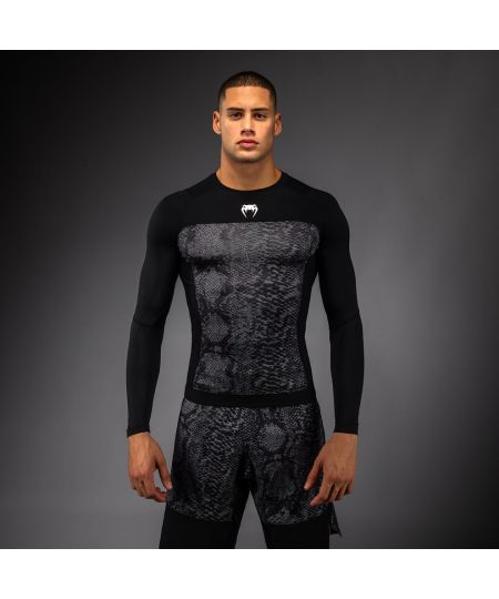 Venum G-Fit Scales Rashguard met Lange Mouwen – Zwart/Antracietgrijs
