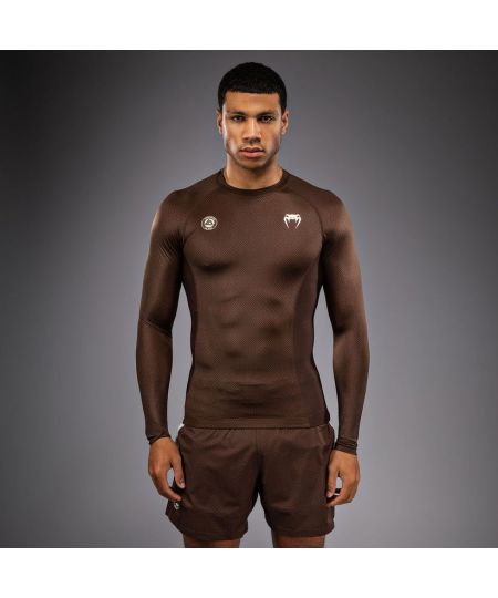 Venum x Roger Gracie Academy Rashguard met Lange Mouwen - Donkerbruin