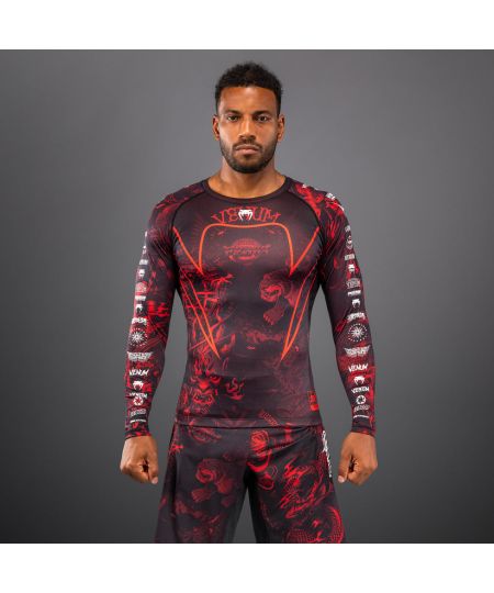 Venum 20th Anniversary Rashguard met lange mouwen - Zwart/Rood