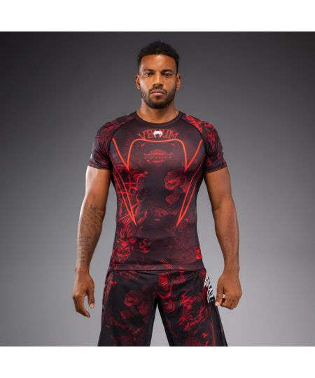 Venum 20th Anniversary Rashguard met korte mouwen - Zwart/Rood