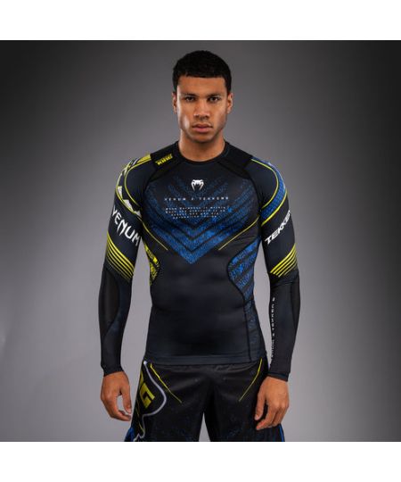 Venum x TEKKEN 8 Rashguard met Lange Mouwen - King - Zwart/Geel