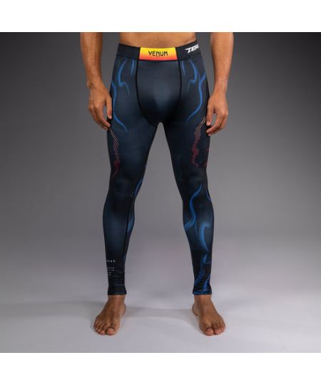 Venum x TEKKEN 8 Spats - Yoshimitsu - Zwart/Oranje