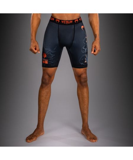 Venum Thunder Dragon Compressieshort – Zwart/Grijs/Koper