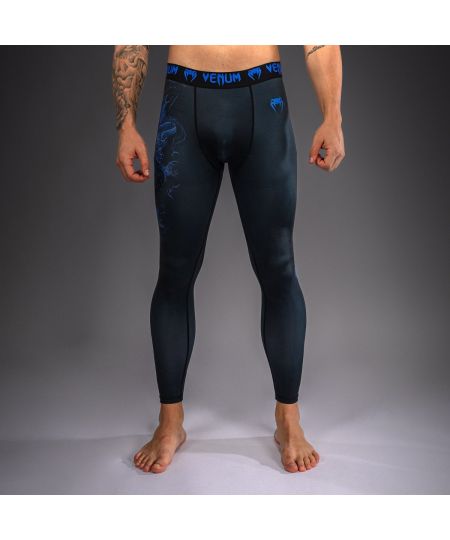 Venum Thunder Dragon Spats – Zwart/Koningsblauw