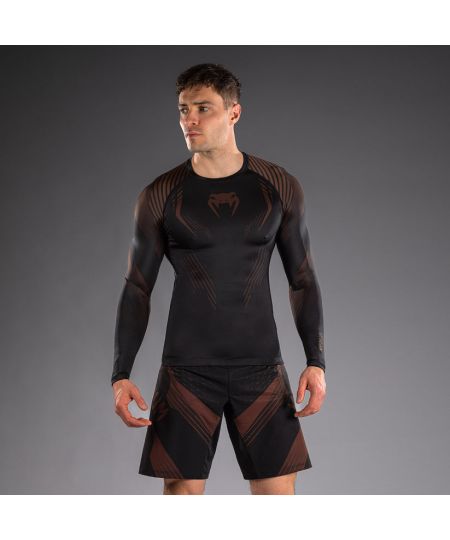 Venum No-Gi 6.0 Rashguard met lange mouwen - Zwart/Bruin