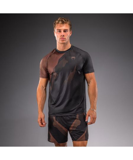 Venum No-Gi 6.0 Dry Tech T-shirt - Zwart/Bruin