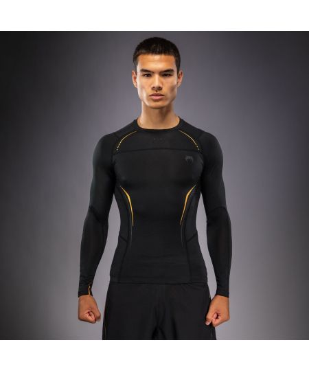Venum G-Core Rashguard met lange mouwen - Zwart/Goud