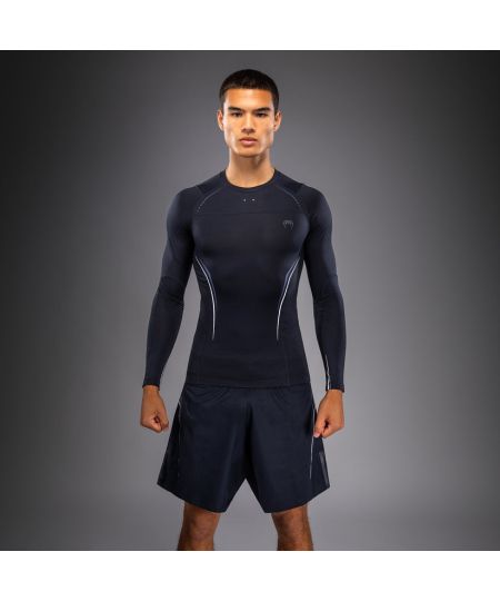 Venum G-Core Rashguard met lange mouwen - Marineblauw/Wit