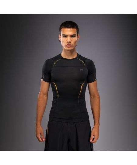 Venum G-Core Met korte mouwen Rashguard - Zwart/Goud