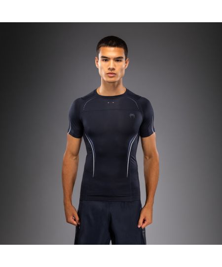 Venum G-Core Rashguard met korte mouwen - Marineblauw/Wit