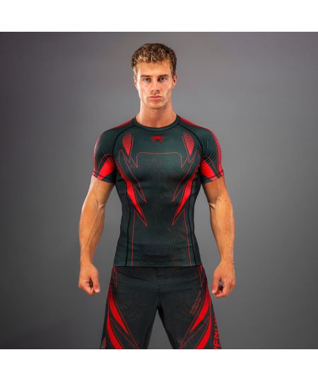 Venum Amazonia Reborn Rashguard met korte mouwen - Zwart/Rood