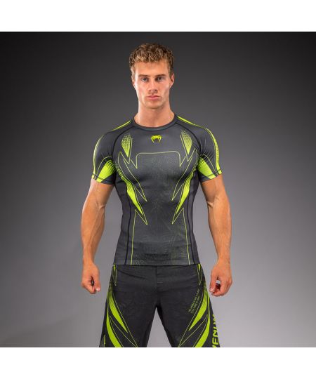 Venum Amazonia Reborn Rashguard met korte mouwen - Zwart/Groen