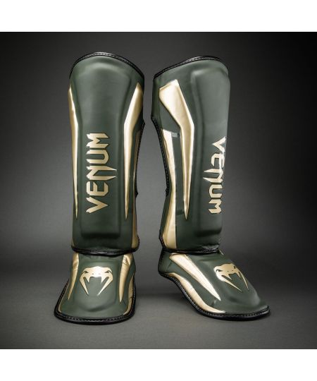 Venum Elite Scheenbeschermers - Khaki