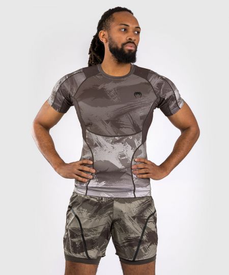 Venum Electron 3.0 Rashguard korte mouw - Zand