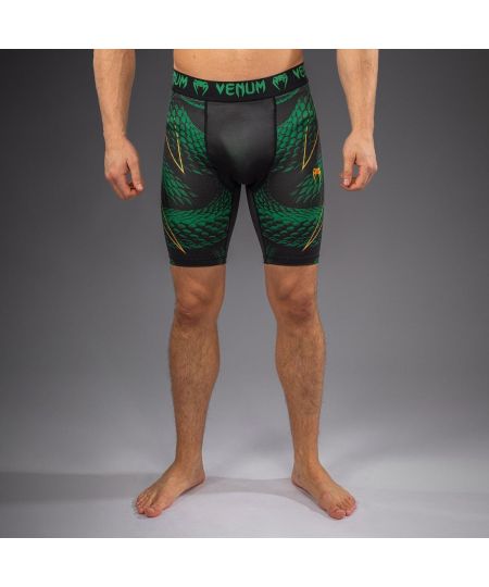 Venum Matupa Compressieshort - Zwart/Groen/Goud