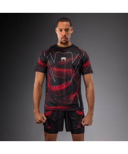 Venum Matupa Dry Tech T-shirt - Zwart/Rood/Zilver