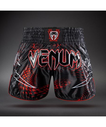 Venum Matupa Muay Thai Shorts - Zwart/Rood/Zilver