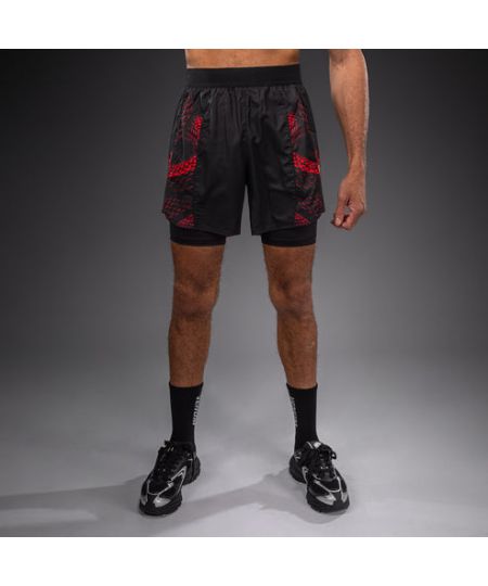 Venum Matupa Trainingsshorts - Zwart/Rood/Zilver