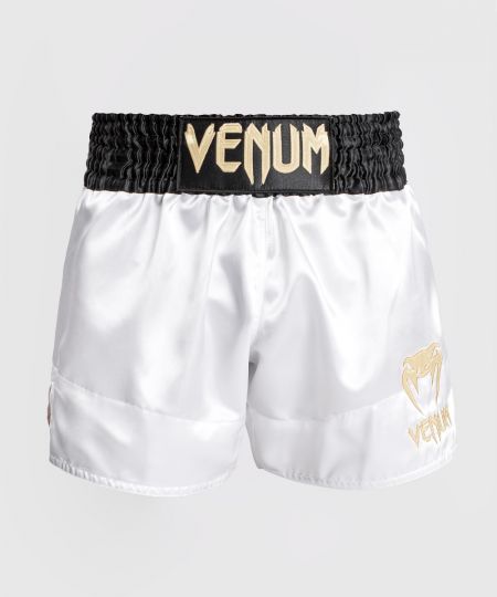 Venum Classic Muay Thai Short - Wit/Zwart Goud 