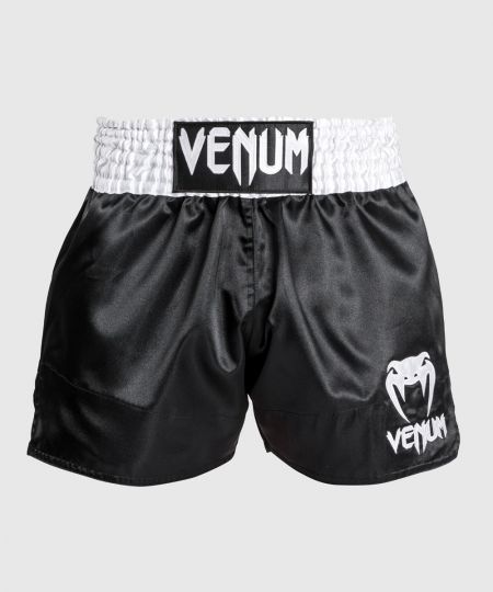 Venum Muay Thai Shorts Classic - Zwart/Wit/Wit