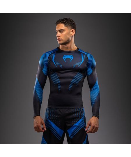 Venum No-Gi 6.0 Rashguard met lange mouwen - Zwart/Blauw