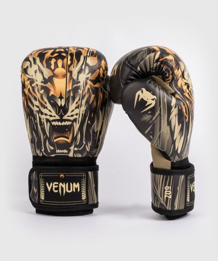 Venum Tiger Bokshandschoenen - Zwart / Neon Oranje