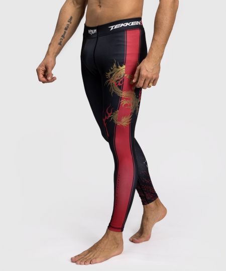 Venum x TEKKEN 8 - Marshall Law Spats - Zwart/Rood/Goud