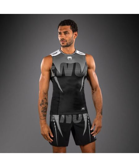 Venum Adrenaline Mouwloze Rashguard – Zwart/Zilvergrijs
