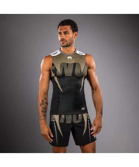 Venum Adrenaline Mouwloze Rashguards – Zwart/Zand