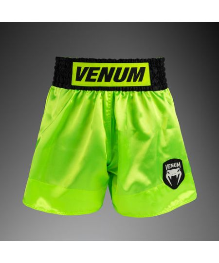 Venum Classic Evo Muay Thai Shorts - Neon Geel/Zwart