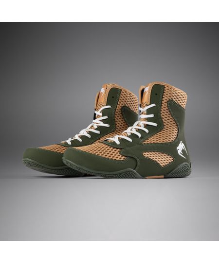 Venum Contender Boksschoenen - Militair Groen/Zand