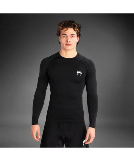 Venum Contender Rashguard met lange mouwen - Zwart/Wit