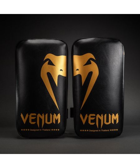 Venum Giant Kick Pads - Zwart/Goud (Pair)