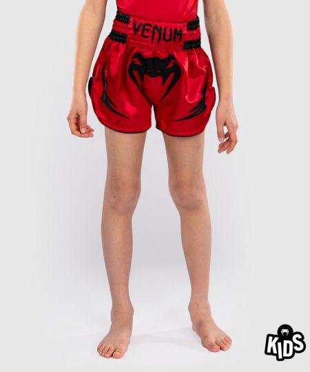 Venum Inferno Kids Thai Shorts - Cherry Red