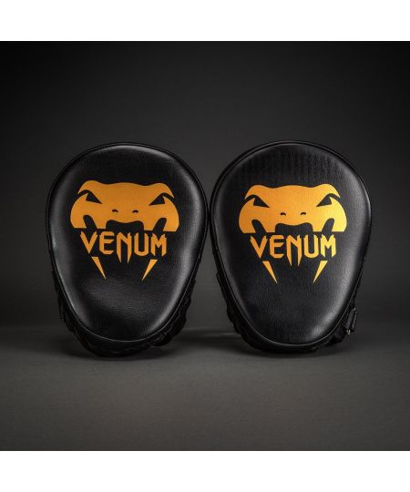 Venum Licht Focus Mitts - Zwart/Goud (Pair)