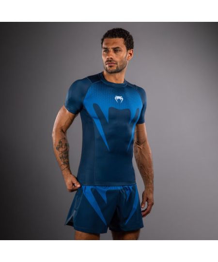 Venum No Gi Rashguards Korte Mouwen - Indigo