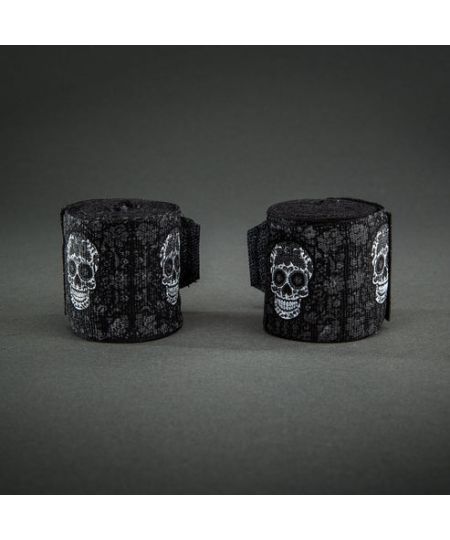 Venum Santa Muerte Boksbandages – Zwart/Wit