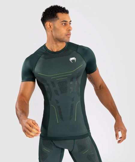 Venum Technical 3.0 T-shirt Rashguard - Bosgroen