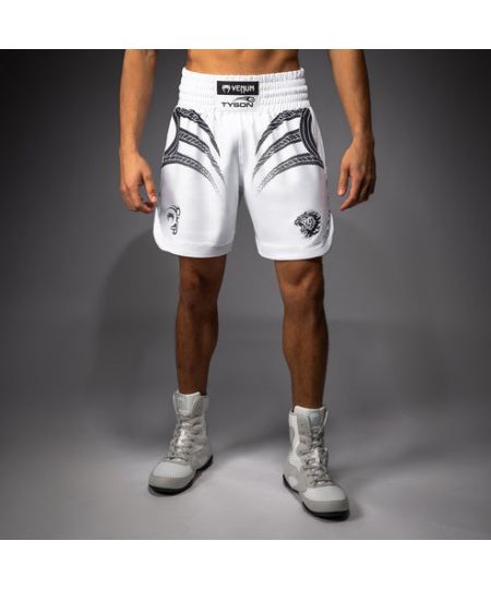 Venum x Mike Tyson Tiger Boksshorts - Optisch Wit/Diep Zwart