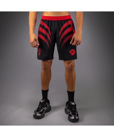 Venum x Mike Tyson Tiger Trainingsshorts - Diep Zwart/Intens Rood