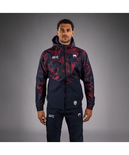 UFC Zenith by Venum Authentic Fight Week Zip Hoodie Heren - Marineblauw/Bordeauxrood/Zilver