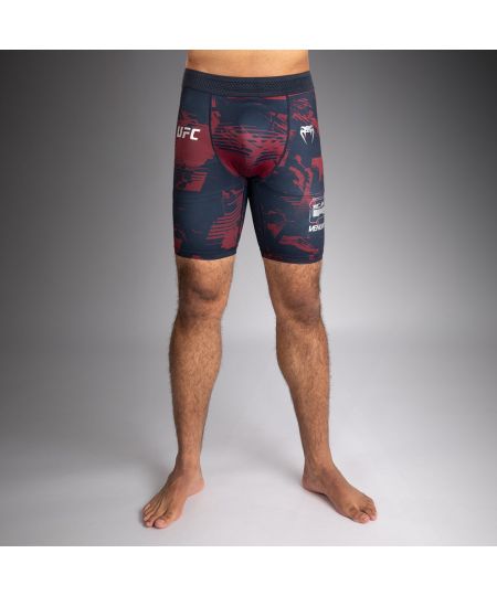 UFC Zenith by Venum Authentic Fight Week Performance Vale Tudo Short Heren - Marineblauw/Bordeauxrood/Zilver