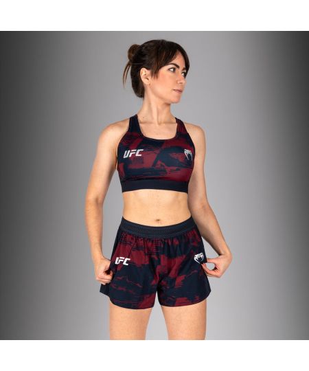 UFC Zenith by Venum Authentic Fight Week Sport-BH Dames - Marineblauw/Bordeauxrood/Zilver