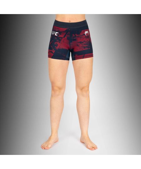UFC Zenith by Venum Authentic Fight Week Performance Vale Tudo Short Dames - Marineblauw/Bordeauxrood/Zilver