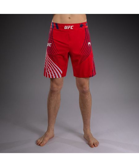 Official UFC Freedom 250 by Venum Authentic Fight Night Fight Shorts Long Fit voor heren - Rood