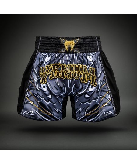 Wolf Atak Venum Muay Thai Shorts – Zwart/Grijs