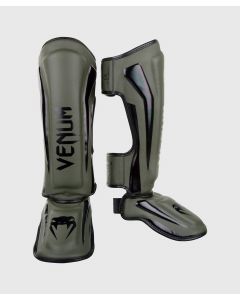 Venum  Elite Kickboks Scheenbeschermers - Kaki/Zwart